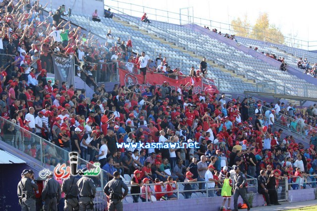 فيديو : الحسم النهائي ينتقل الى ارض الناصرة يوم الثلاثاء بعد التعادل 1-1 واكثر من 4500 مشجع ساند الفريق القسماوي 